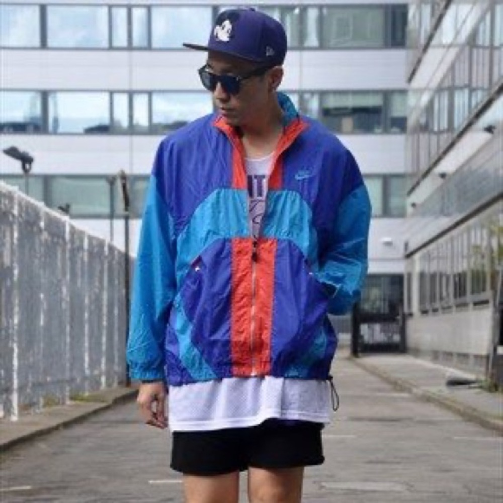 VTG 80s Colorblocked Windbreaker